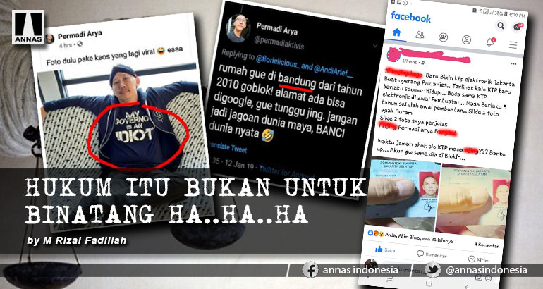 HUKUM ITU BUKAN UNTUK BINATANG HA..HA..HA