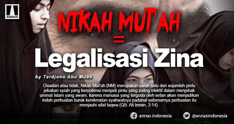 Nikah Mut'ah = Legalisasi Zina