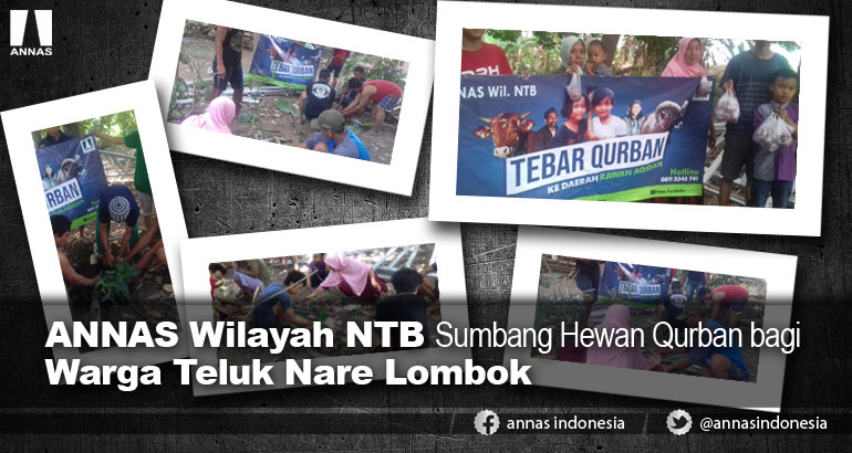 ANNAS Wilayah NTB Sumbang Hewan Qurban bagi Warga Teluk Nare Lombok