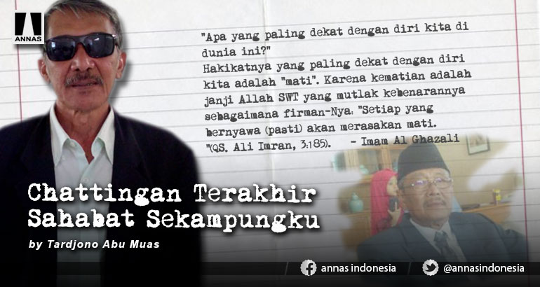 Chattingan Terakhir Sahabat Sekampungku