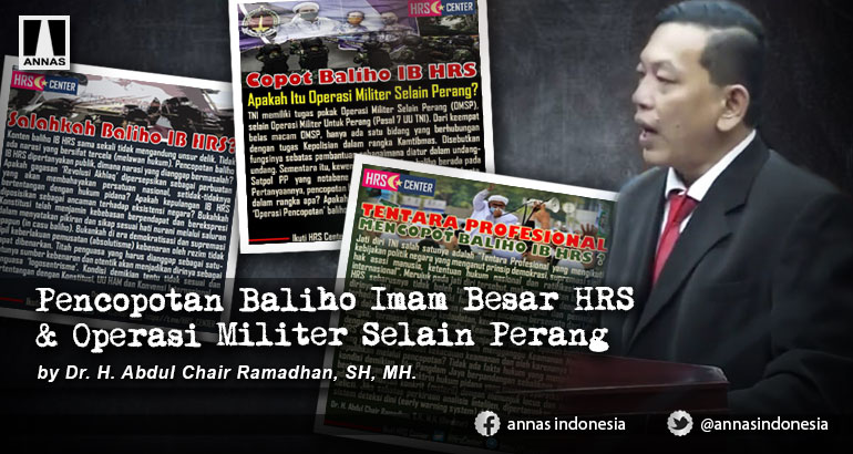 Pencopotan Baliho Imam Besar HRS & Operasi Militer Selain Perang