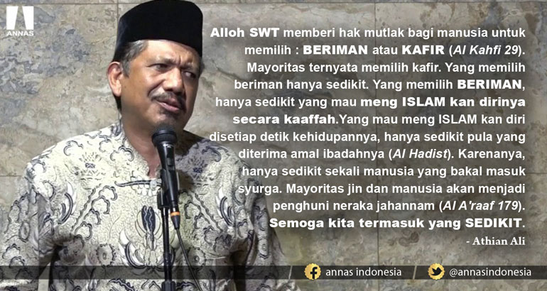 BERIMAN ATAU KAFIR