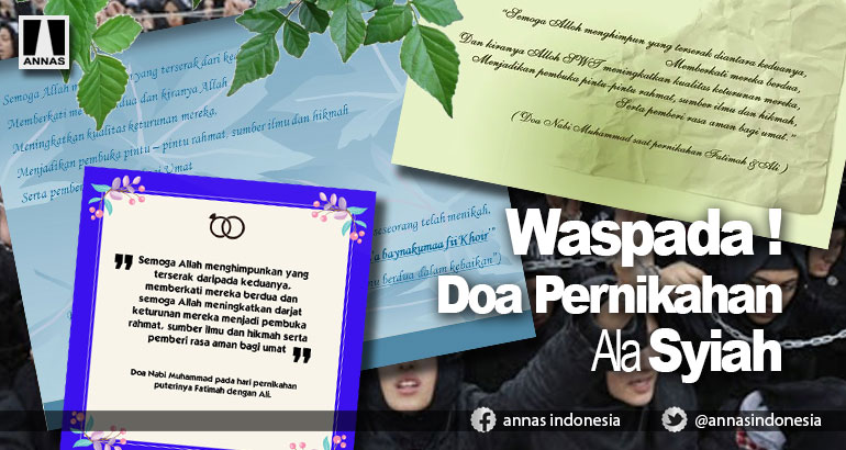 WASPADA !  Doa Pernikahan Ala Syiah