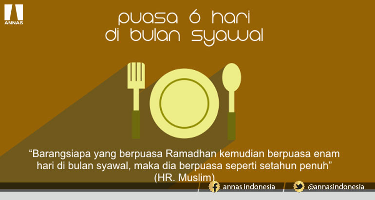 MENGAPA PUASA 6 HARI SYAWWAL SEBAIKNYA DIAKHIRKAN SETELAH HARI-HARI IED ?