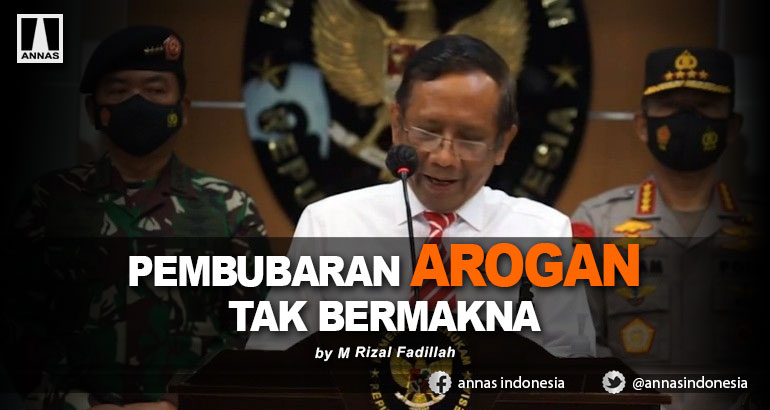 PEMBUBARAN AROGAN TAK BERMAKNA