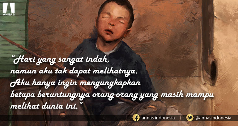 KISAH BOCAH BUTA DAN PAPAN TULISNYA