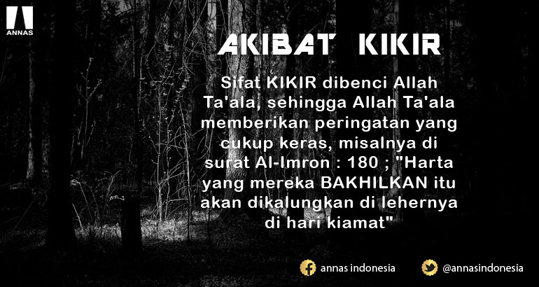 Akibat Kikir Annas Indonesia